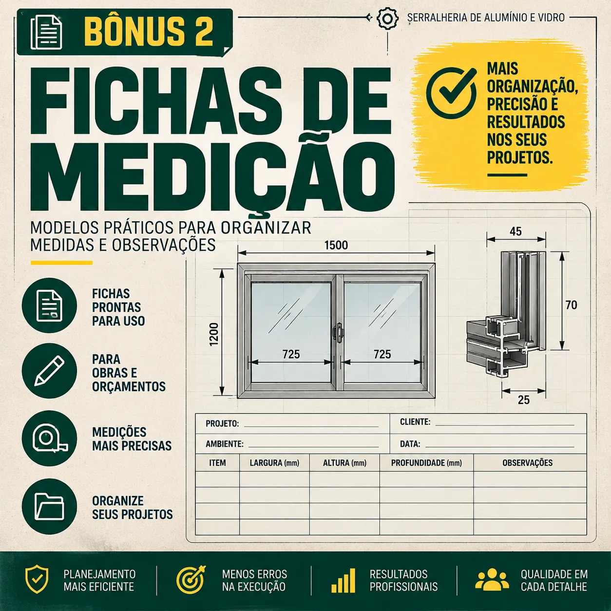Fichas de medição